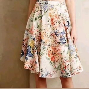 New Anthropologie Ranna Gill Floral Jardin Skirt